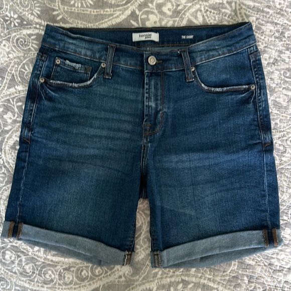 Kensie Jeans Pants - Kenzie Jeans Rolled Cuff Jean Shorts - Size 6/28